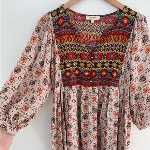 Umgee boho dress size small